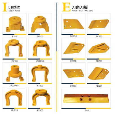 Base del gruppo molla cilindro di tensione/telaio a U per escavatore EX200, Disponibile per tutti i modelli di escavatori.