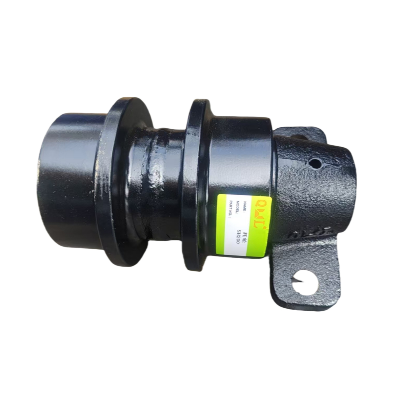 Parti del sottocarro dell'escavatore SH200: rulli superiori, rulli tendicingolo, quattro ruote e un cingolo, adatti per escavatori Sumitomo e macchinari per ingegneria mineraria